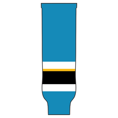 Pearsox Pro Weight Knit Ice Hockey Socks - San Jose (Teal or Black)