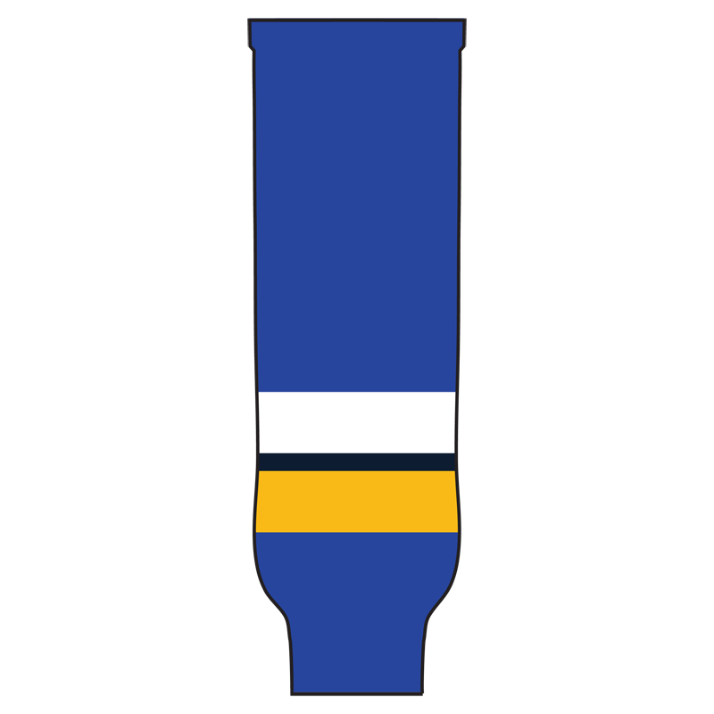 Pearsox Pro Weight Knit Ice Hockey Socks - St. Louis (Royal Blue or White)