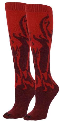 Krazisox Flames Over the Calf / Knee High Socks (LPFLM)