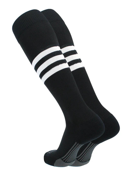 Elite Performance Baseball Socks Dugout Pattern B black and white
