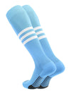 Elite Performance Baseball Socks Dugout Pattern B columbia blue and white