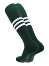 Elite Performance Baseball Socks Dugout Pattern B dark green and white