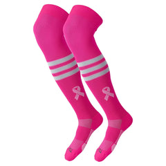 TCK Pink Breast Cancer Awareness Over-the-Knee (OTK) Socks for Softball, Baseball, & Football