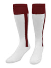 tck-socks-maroon-white-classic-2-n-1-softball-and-baseball-stirrup-socks