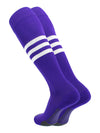 Elite Performance Baseball Socks Dugout Pattern B purple and white 