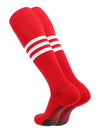 Elite Performance Baseball Socks Dugout Pattern B scarlet red and white