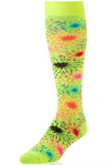 krazisox Neon yellow fireworks sock 