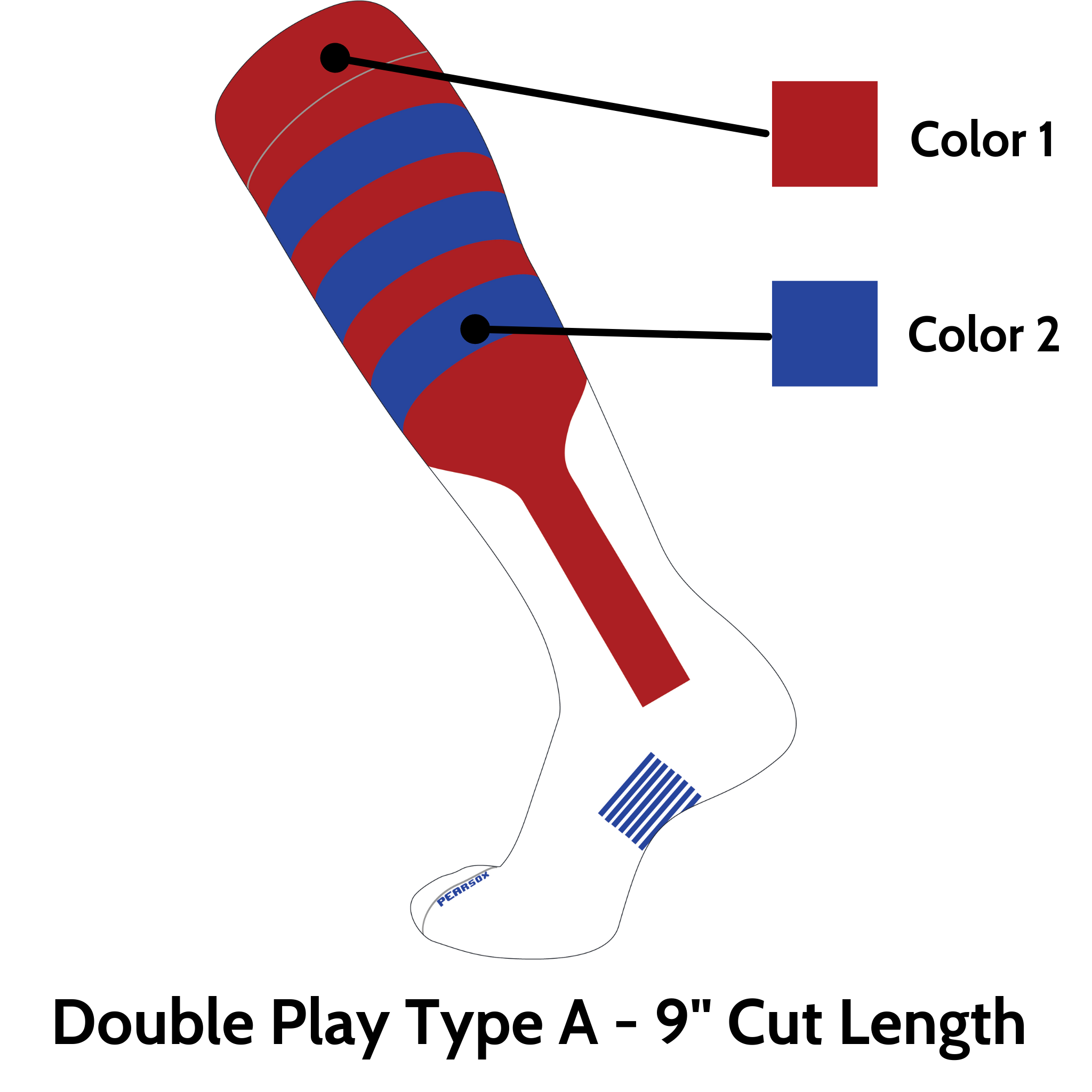 Doubleplay Custom Stirrup Sock Type A