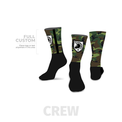 Camo - Crew - Half Custom Printed Sock