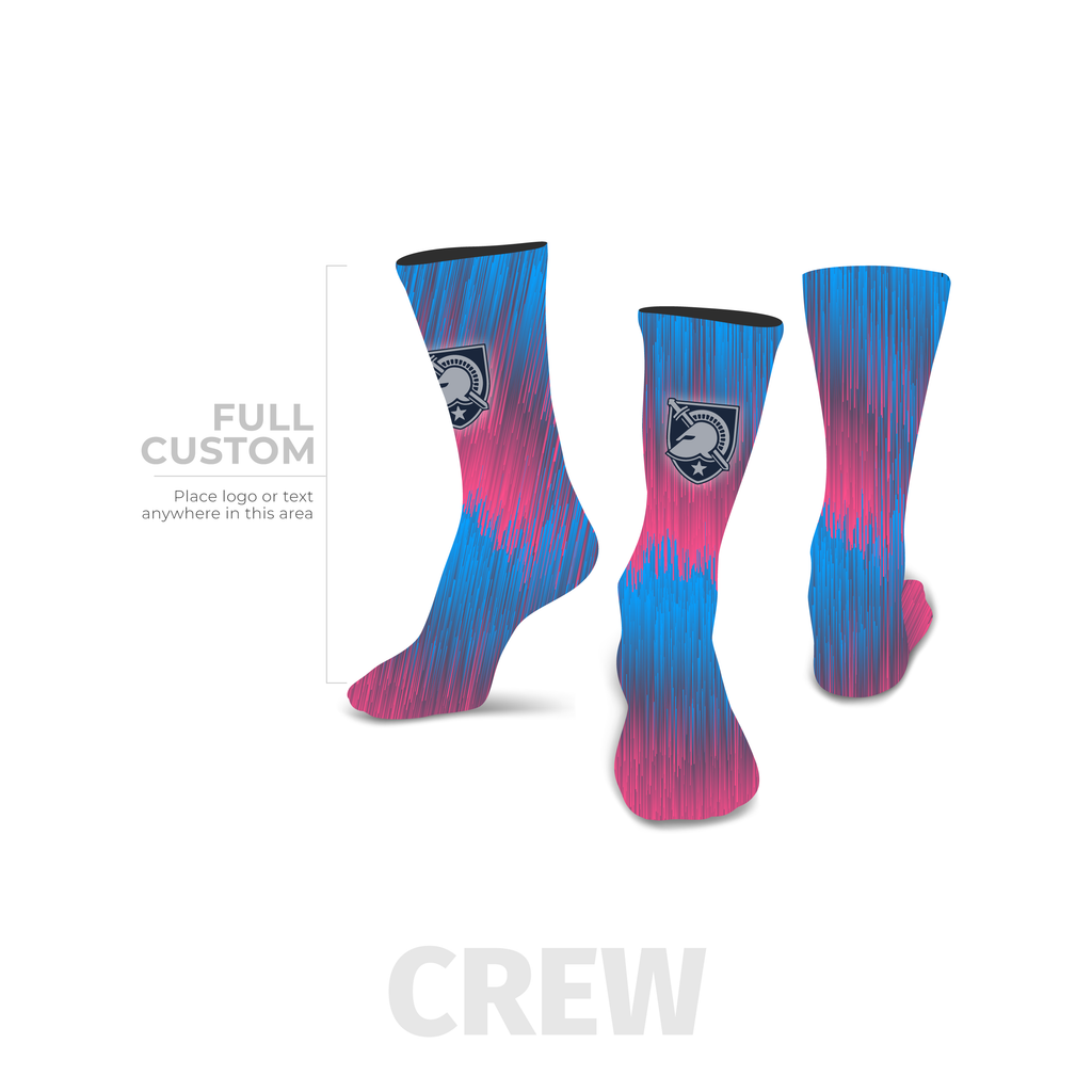 Glitch Printed Custom Logo Sock