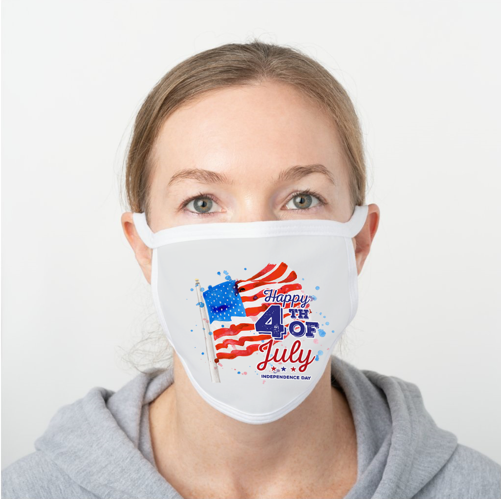 Independence Day Polyester Face Guard - SHIPS FAST!