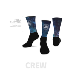 Galaxy - Crew - Half Custom Printed Sock