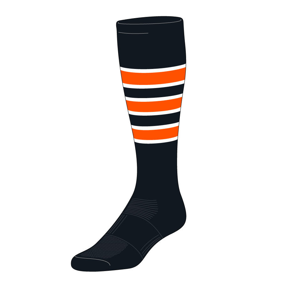 Feather Edge Baseball Sock BPS -D is a Custom Printed Socks
