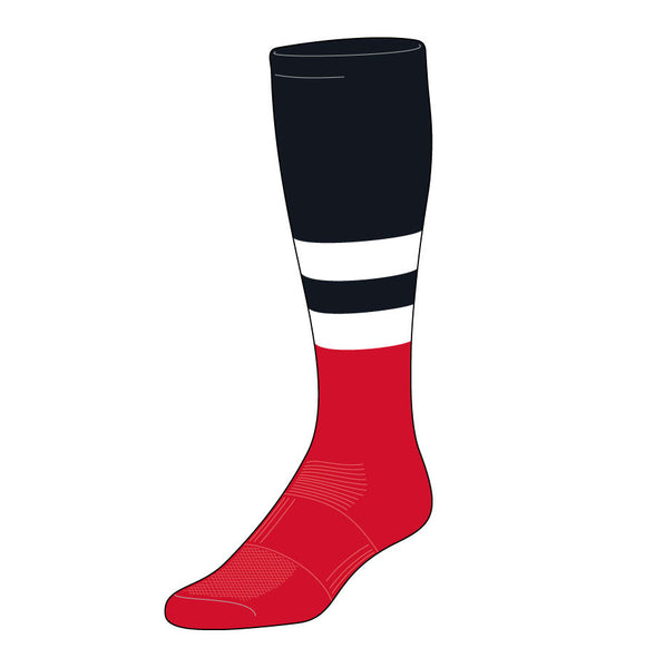 TCK Red Sox Baseball Sock - Dugout Series Pattern G TCK Red Sox Baseball Sock - Dugout Series Pattern G
