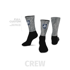 Slate - Crew - Half Custom Printed Sock
