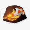 Soccer on Fire Polyester Face Guard - SHIPS FAST!