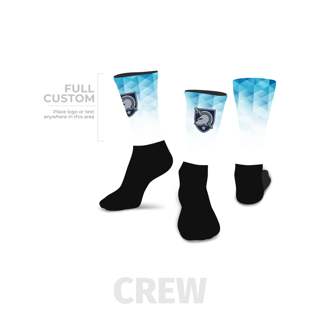 Trigono - Crew - Half Custom Printed Sock - SocksRock.com