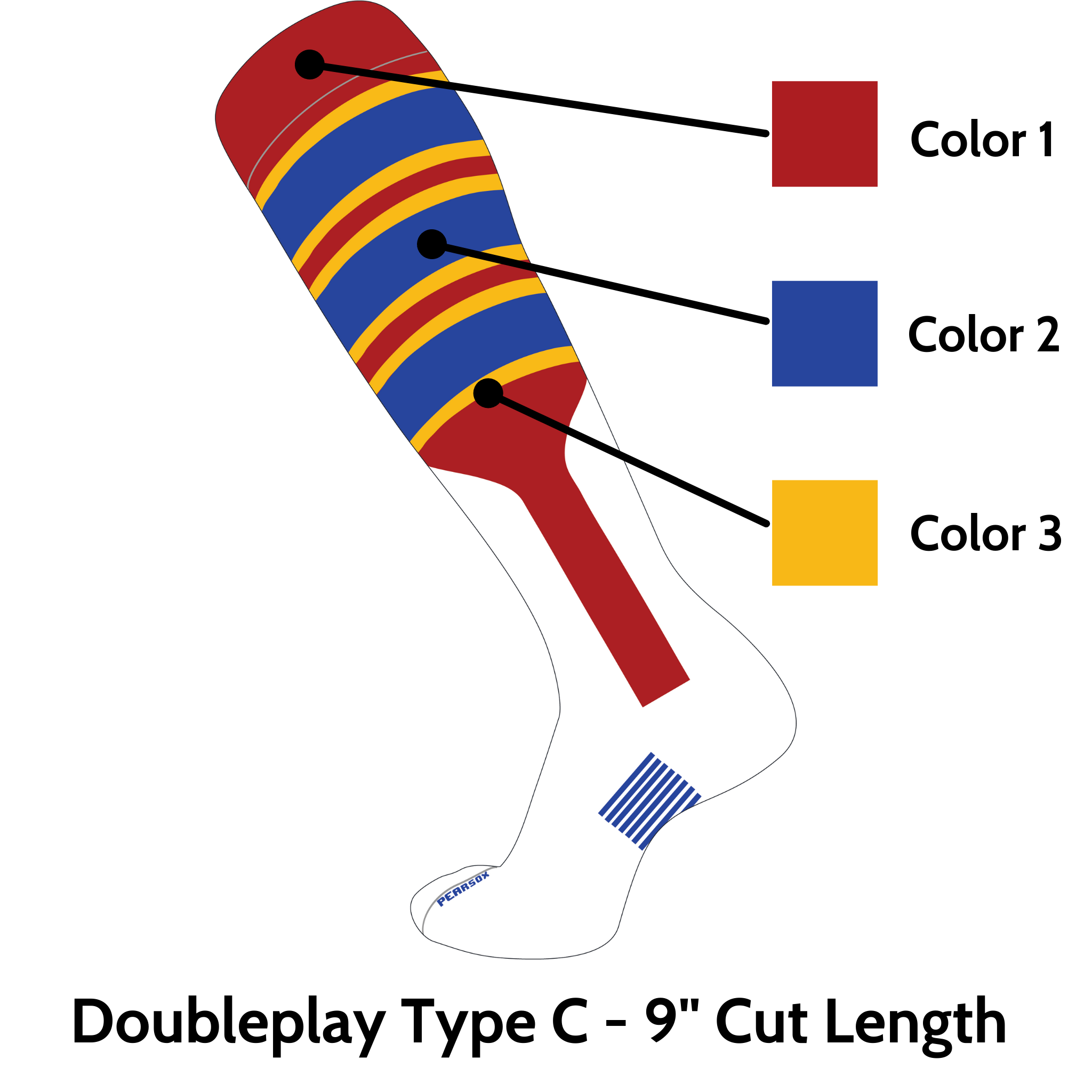 Doubleplay Custom Stirrup Sock Type C