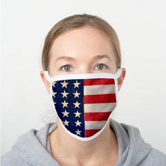 Stars & Stripes Polyester Face Guard - SHIPS FAST!