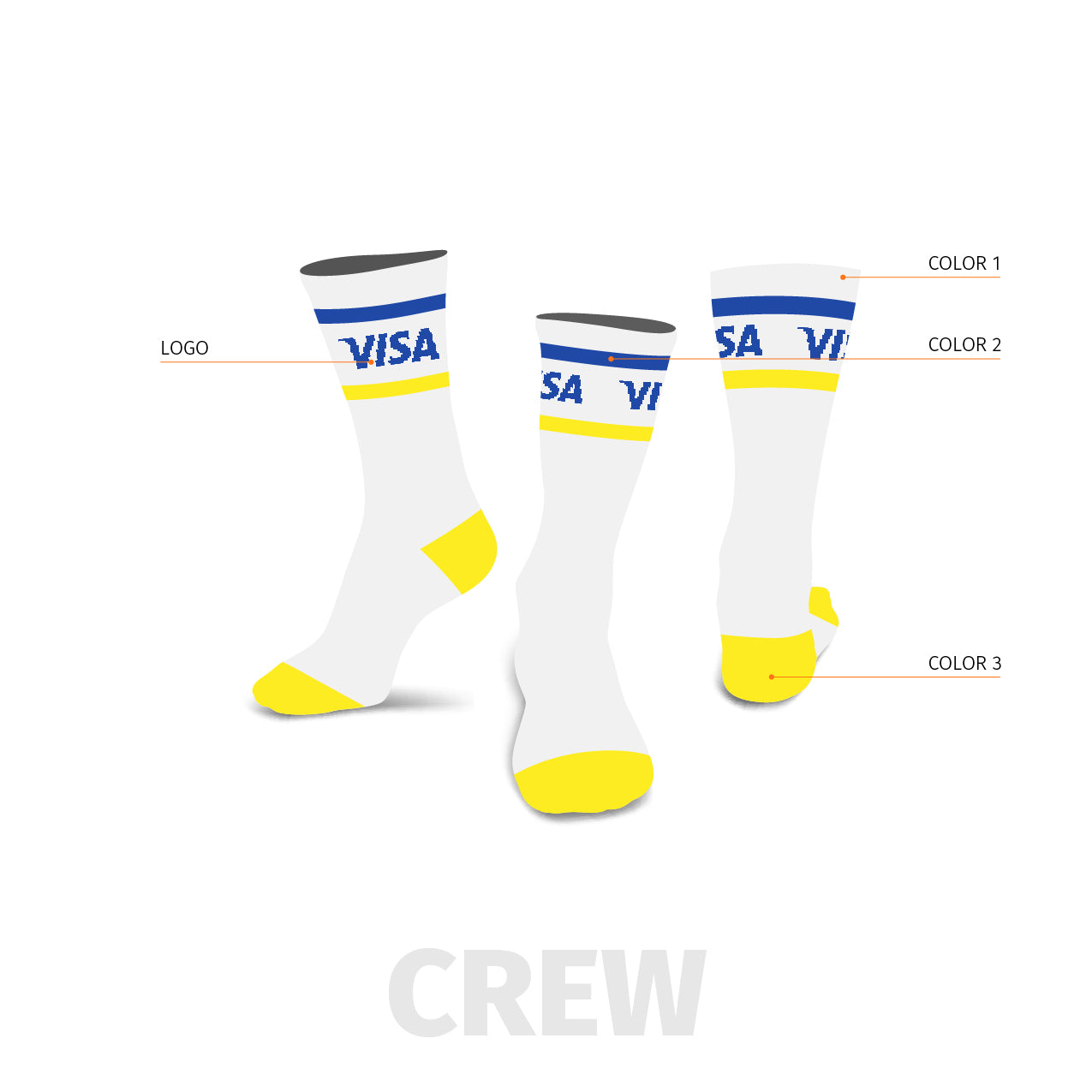 Brand Logo Custom Sock